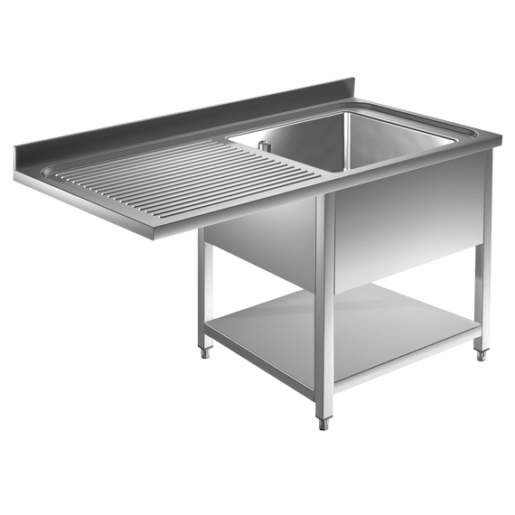 Prismafood Spülmaschinen Spültisch 1,2m-1 Becken rechts L50xB40xT25cm STD Prismafood Spülmaschinen Spültisch 1,2m-1 Becken rechts L50xB40xT25cm STD