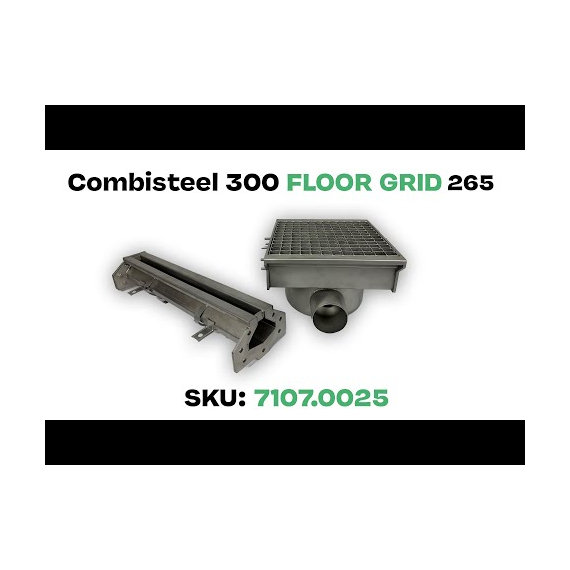 Combisteel Edelstahlabfluss 300X265 mit 2 Ausgängen für Schlitzrinne 4 Combisteel Edelstahlabfluss 300X265 mit 2 Ausgängen für Schlitzrinne