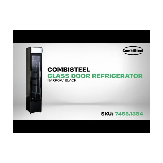 Combisteel Kühlschrank Glastür Schmall Schwarz 5 Combisteel Kühlschrank Glastür Schmall Schwarz