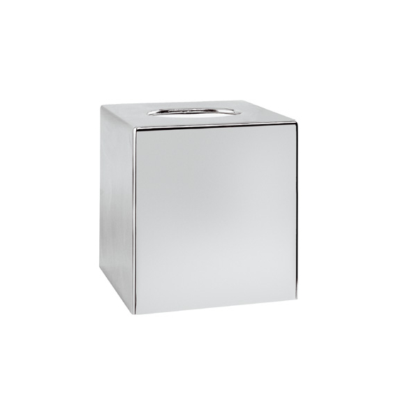 Aliseo Cube - Kosmetiktuchspender, Würfelform, Kunststoff, chrom Aliseo Cube - Kosmetiktuchspender, Würfelform, Kunststoff, chrom