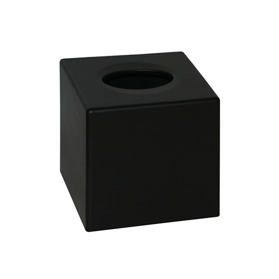 Aliseo Cube - Kosmetiktuchspender, Würfelform, Kunststoff, schwarz Aliseo Cube - Kosmetiktuchspender, Würfelform, Kunststoff, schwarz