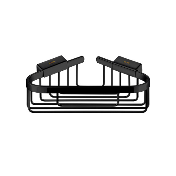 Aliseo Eckseifenkörbchen groß - 220 x 65 x 147 mm, schwarz Aliseo Eckseifenkörbchen groß - 220 x 65 x 147 mm, schwarz