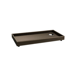 Aliseo Londoner kleines Tablett mit Loch - taupe