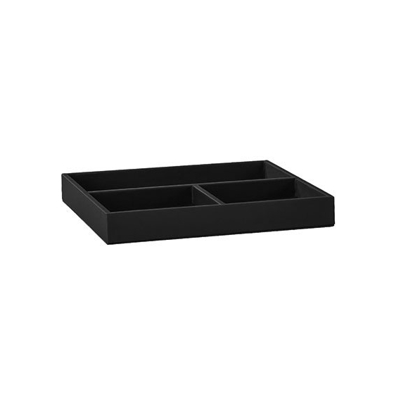 Aliseo Londoner Utensilienbox - 3 Fächer, schwarz Aliseo Londoner Utensilienbox - 3 Fächer, schwarz