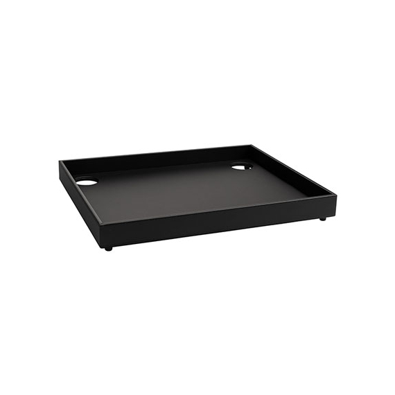 Aliseo Londoner großes Tablett mit 2 Löchern - schwarz Aliseo Londoner großes Tablett mit 2 Löchern - schwarz