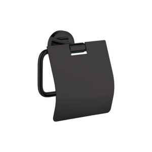 Aliseo Nexxus - Papierrollenhalter mit Deckel, schwarz