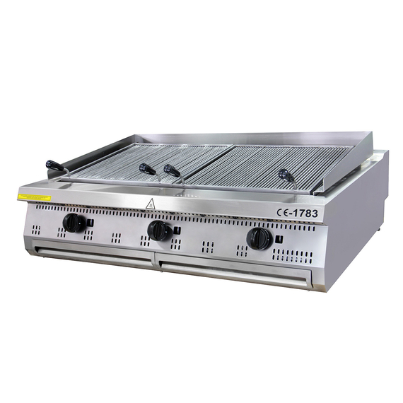 Maxima Gastro Premium Holzkohlengrill - 3 Zonen - Dreifache Einheit - 90 cm Tief - Gas Maxima Gastro Premium Holzkohlengrill - 3 Zonen - Dreifache Einheit - 90 cm Tief - Gas