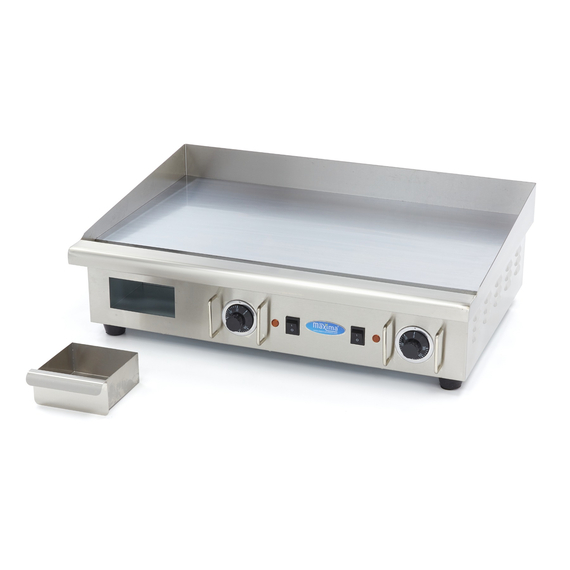 Maxima Gastro Grillplatte - Glatte Chrom - 73 cm - inkl. Tropfschale - 400 V 5 Maxima Gastro Grillplatte - Glatte Chrom - 73 cm - inkl. Tropfschale - 400 V