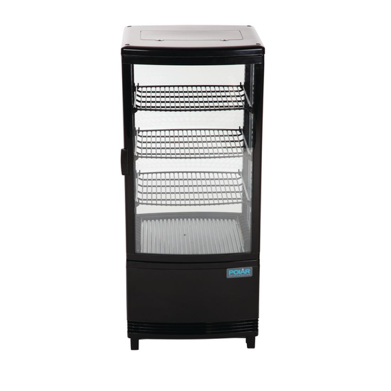 Polar C-Serie Energieeffizienter Kühlschrank mit gebogener Tür Schwarz 86Ltr 2 Polar C-Serie Energieeffizienter Kühlschrank mit gebogener Tür Schwarz 86Ltr
