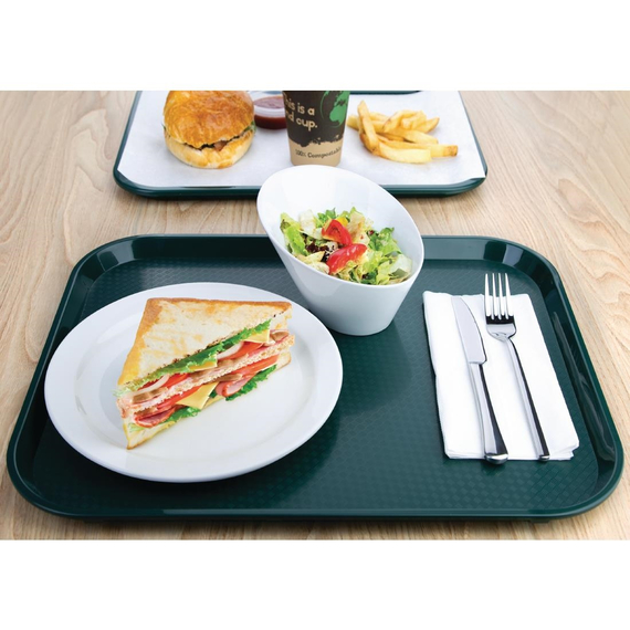 Olympia Kristallon Fast-Food-Tablett grün 45 x 35cm 4 Olympia Kristallon Fast-Food-Tablett grün 45 x 35cm