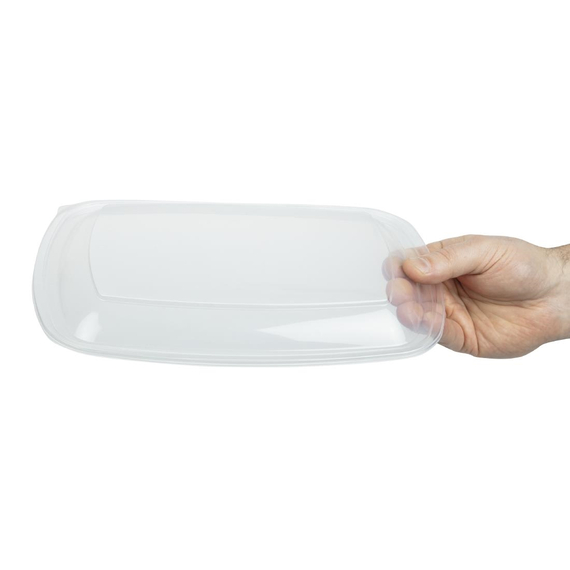Fastpac Deckel für große rechteckige Lebensmittelbehälter 1350 ml (150 Stück) 3 Fastpac Deckel für große rechteckige Lebensmittelbehälter 1350 ml (150 Stück)