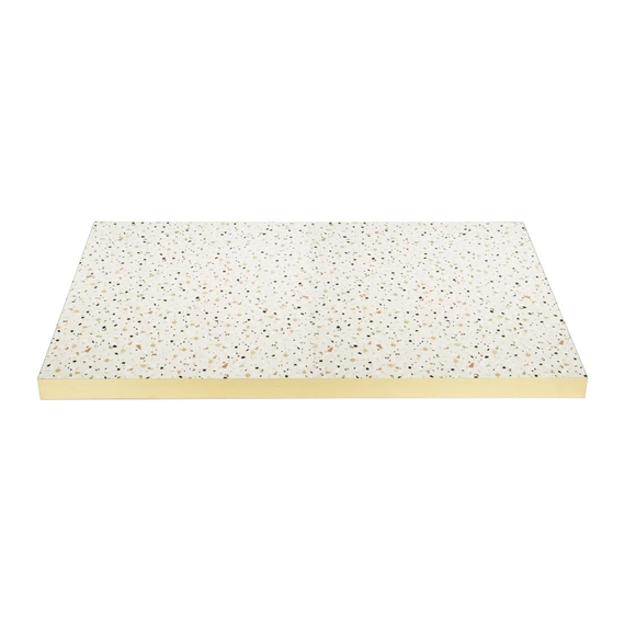 Rechteckige Tischplatte im Bolero-Terrazzo-Stil, 1100 x 700 mm 1 Rechteckige Tischplatte im Bolero-Terrazzo-Stil, 1100 x 700 mm