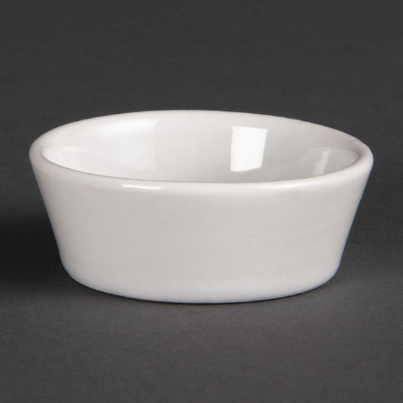 Olympia Whiteware runde konische Schalen 5cm (12 Stück) Olympia Whiteware runde konische Schalen 5cm (12 Stück)