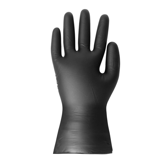 Hygiplas Vinyl Schwarzer puderfreier Handschuh L ¿ Packung 100 Hygiplas Vinyl Schwarzer puderfreier Handschuh L ¿ Packung 100