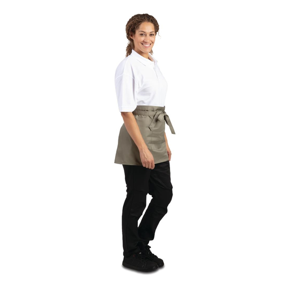 Whites kurze Bistroschürze olivgrün 2 Whites kurze Bistroschürze olivgrün