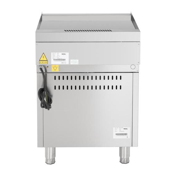 Buffalo 600 Serie freistehendes elektrisches Griddle 600mm 6 Buffalo 600 Serie freistehendes elektrisches Griddle 600mm