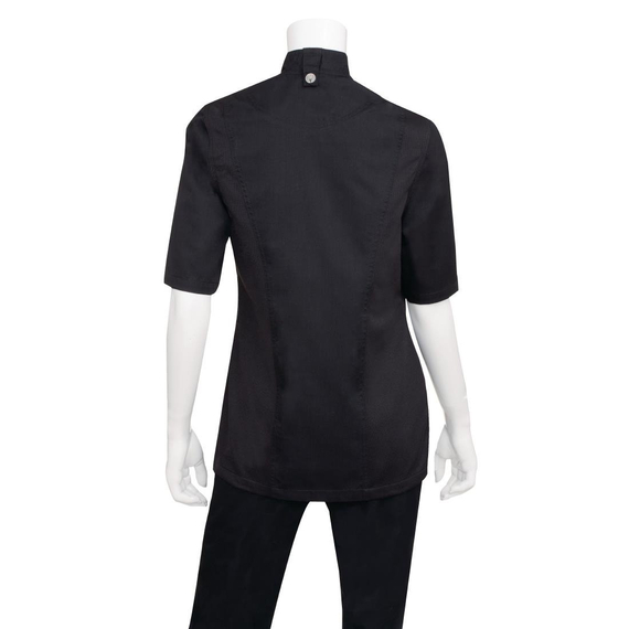 Chef Works Springfield Zip Kochjacke für Damen Schwarz 2XL 2 Chef Works Springfield Zip Kochjacke für Damen Schwarz 2XL