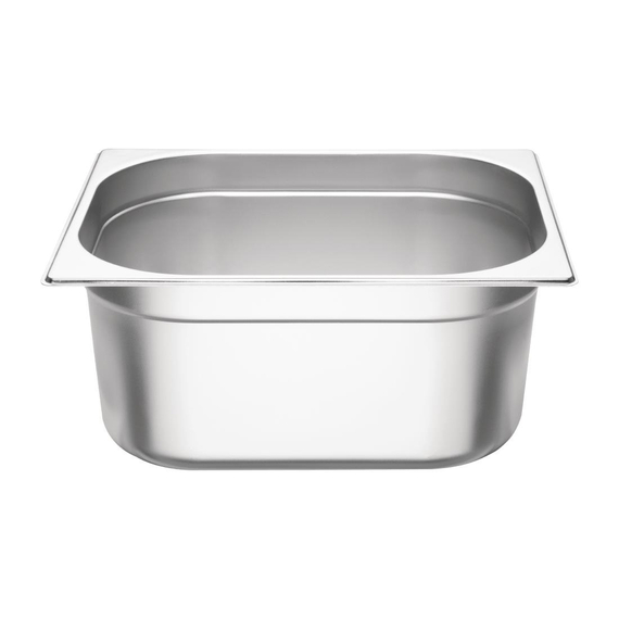 Vogue Edelstahl Gastronorm Schalen Set 2 x 1/2 Mit Deckeln 4 Vogue Edelstahl Gastronorm Schalen Set 2 x 1/2 Mit Deckeln