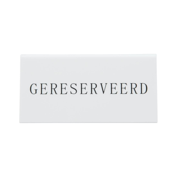 Securit Reservierungstischständer in Niederländisch: 'Gereserveerd' (5 Stück) Securit Reservierungstischständer in Niederländisch: 'Gereserveerd' (5 Stück)
