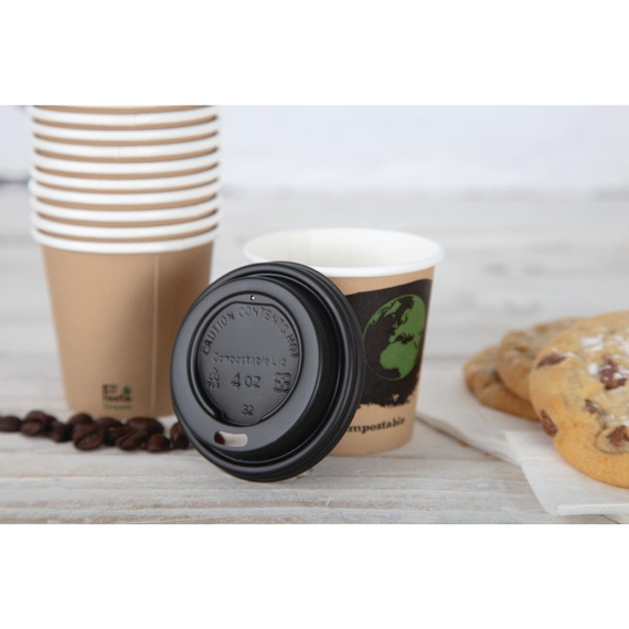 Fiesta Compostable Kompostierbare Deckel für Espressobecher 11,3cl (1000 Stück) 1 Fiesta Compostable Kompostierbare Deckel für Espressobecher 11,3cl (1000 Stück)