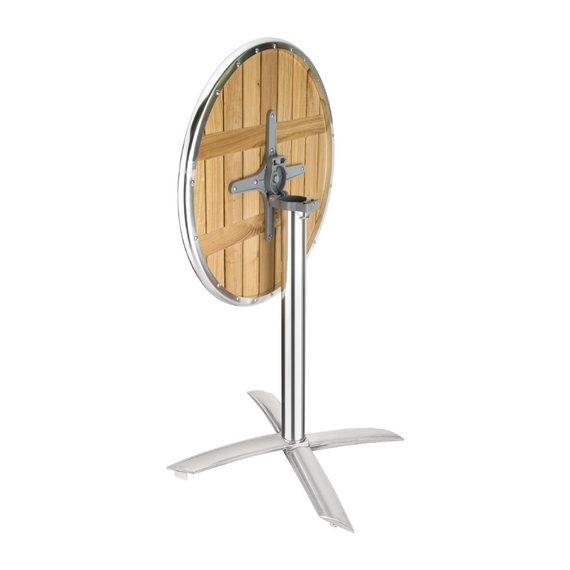 Bolero runder klappbarer Tisch Eschenholz 1 Bein 60cm 2 Bolero runder klappbarer Tisch Eschenholz 1 Bein 60cm