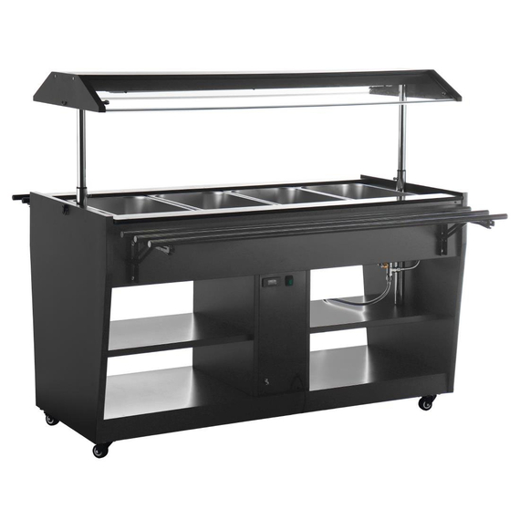 Buffalo Beheizte Buffetbar Schwarz 1 Buffalo Beheizte Buffetbar Schwarz