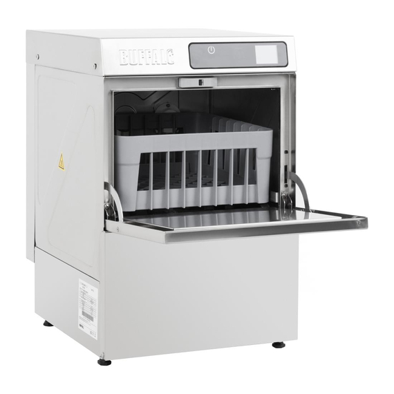 Buffalo Digitaler Gläserspüler für die Arbeitsplatte 350mm Korb 3,3kW 3 Buffalo Digitaler Gläserspüler für die Arbeitsplatte 350mm Korb 3,3kW