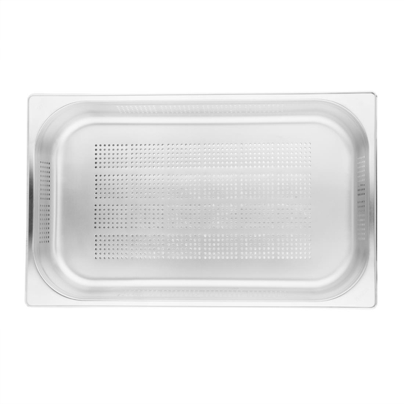 Vogue GN-Behälter Edelstahl 6,5cm GN1/1 gelocht 6 Vogue GN-Behälter Edelstahl 6,5cm GN1/1 gelocht
