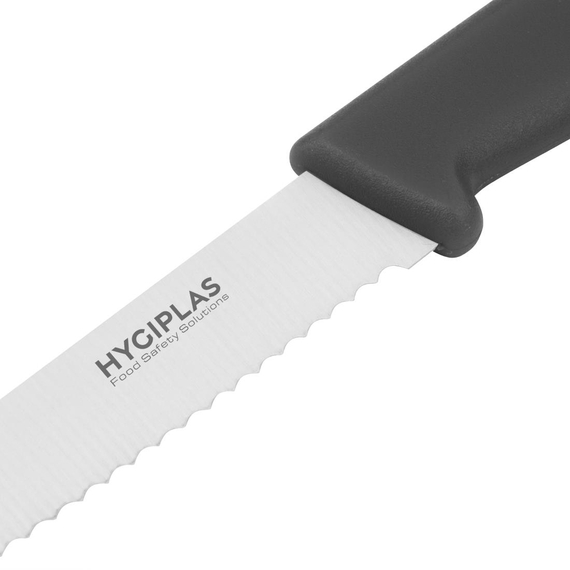 Hygiplas schwarz Tomatenmesser 10cm 2 Hygiplas schwarz Tomatenmesser 10cm