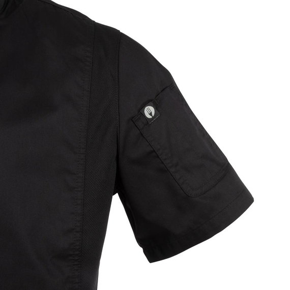 Chef Works Springfield Zipper Herren Kochjacke Schwarz L 1 Chef Works Springfield Zipper Herren Kochjacke Schwarz L