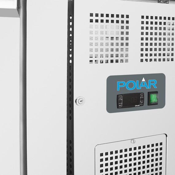 Polar Serie U 3-türiger Edelstahlgefrierschrank mit Spritzschutz 417Ltr 4 Polar Serie U 3-türiger Edelstahlgefrierschrank mit Spritzschutz 417Ltr