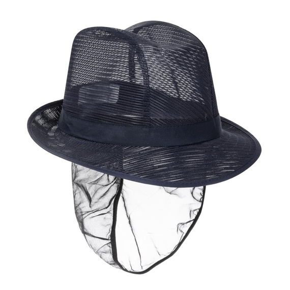 Trilby Hut mit Haarnetz dunkelblau Größe S 4 Trilby Hut mit Haarnetz dunkelblau Größe S