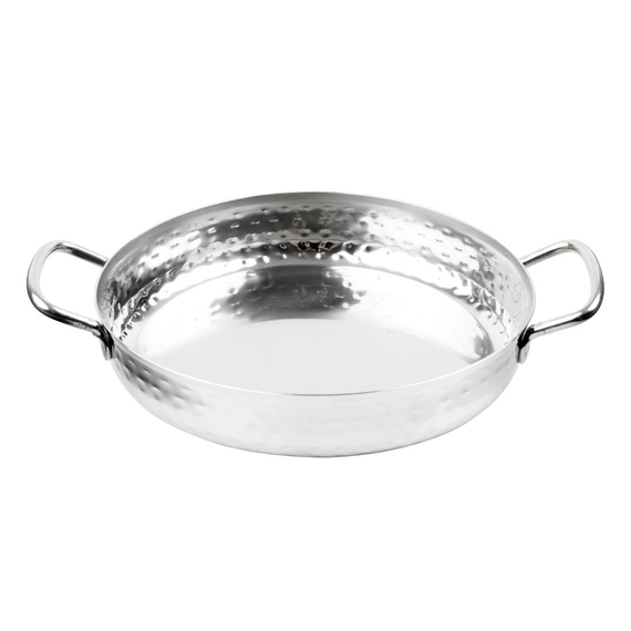 Olympia Tischpräsentation Handhabungsschale Edelstahl gehämmert 180mm 1 Olympia Tischpräsentation Handhabungsschale Edelstahl gehämmert 180mm