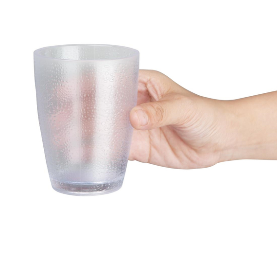 Olympia Kristallon Polycarbonat Becher Gekörnt Transparent 275ml (6 Stück) 3 Olympia Kristallon Polycarbonat Becher Gekörnt Transparent 275ml (6 Stück)
