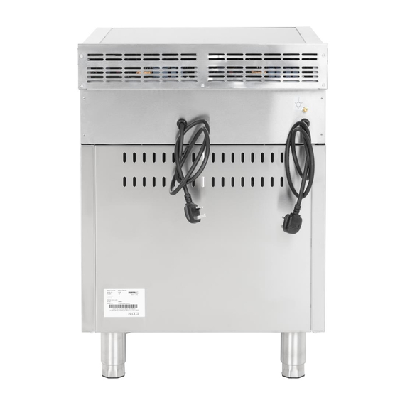 Buffalo 600 Serie 4 Zonen Freistehendes Induktionskochfeld 2x 3kW 8 Buffalo 600 Serie 4 Zonen Freistehendes Induktionskochfeld 2x 3kW