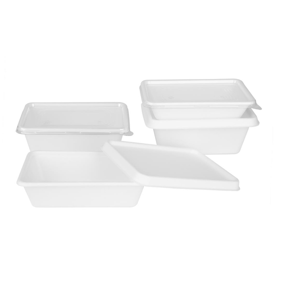Fiesta Kompostierbare Bagasse Lebensmittelschalen 650ml (100 Stück) 3 Fiesta Kompostierbare Bagasse Lebensmittelschalen 650ml (100 Stück)
