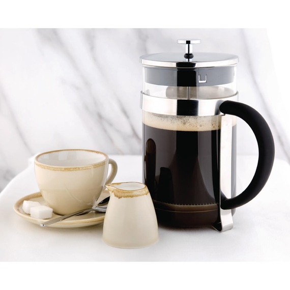 Olympia French Press Edelstahl und Glas 1,5L 2 Olympia French Press Edelstahl und Glas 1,5L