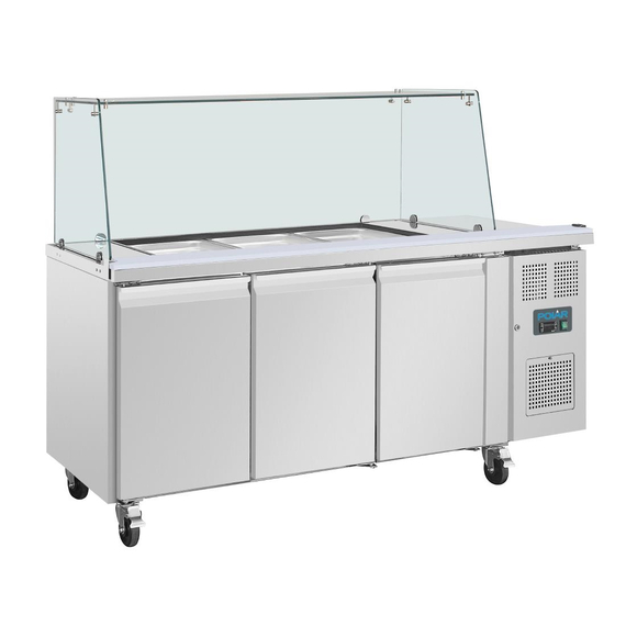 Polar U-Serie Premium Dreitürige Saladette Thekenkühlschrank Polar U-Serie 3 Polar U-Serie Premium Dreitürige Saladette Thekenkühlschrank Polar U-Serie