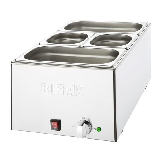 Buffalo Bain Marie mit Pfannen 2 Buffalo Bain Marie mit Pfannen