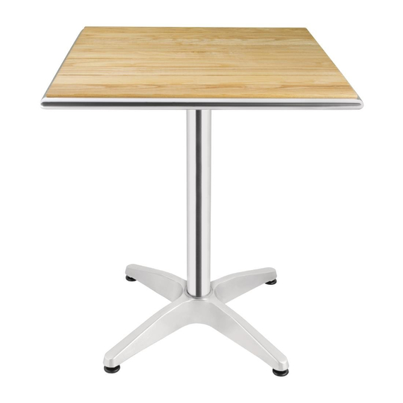 Bolero quadratischer Tisch Eschenholz 1 Bein 60cm 1 Bolero quadratischer Tisch Eschenholz 1 Bein 60cm