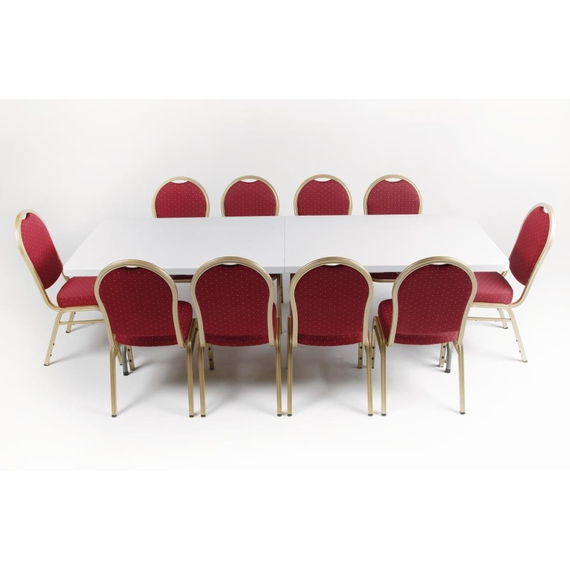 Bolero rechteckiger Klapptisch weiß 244cm Bolero rechteckiger Klapptisch weiß 244cm