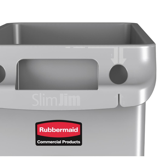 Rubbermaid Slim Jim Abfalleimer 60L 5 Rubbermaid Slim Jim Abfalleimer 60L
