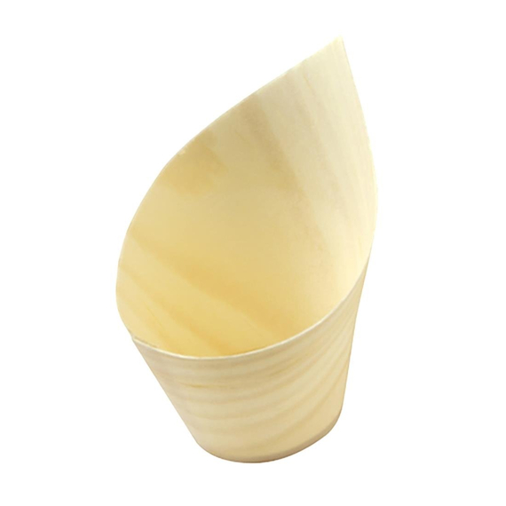 Sier Einwegbecher Holz schräg 5cl. (FSC®) ø32 x h75/35mm (50 Stück) Sier Einwegbecher Holz schräg 5cl. (FSC®) ø32 x h75/35mm (50 Stück)