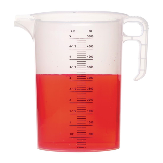 Messbecher aus Polypropylen 5L 2 Messbecher aus Polypropylen 5L