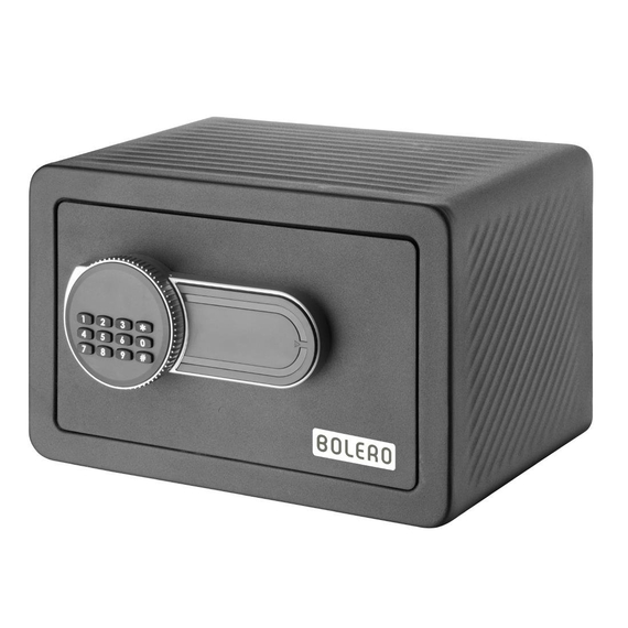 Bolero Standard Hotelsafe Schwarz 200x310x200mm 1 Bolero Standard Hotelsafe Schwarz 200x310x200mm