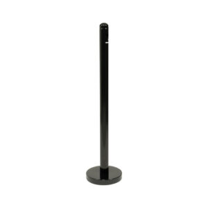 Securit Raucherpfosten und Sockel Schwarzer Edelstahl - 100cm Hoch
