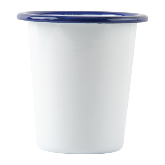 Olympia emaillierte Becher weiß-blau 31cl (6 Stück) 2 Olympia emaillierte Becher weiß-blau 31cl (6 Stück)