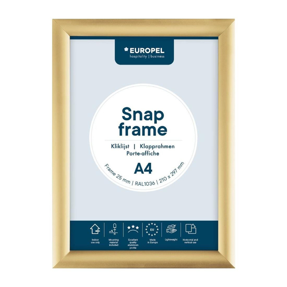 Europel Klapprahmen A4 25mm gold Europel Klapprahmen A4 25mm gold
