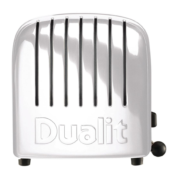 Dualit Toaster 40355 weiß 4 Schlitze 2 Dualit Toaster 40355 weiß 4 Schlitze