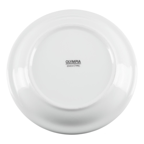 Olympia Whiteware Teller mit schmalem Rand 15cm (12 Stück) 7 Olympia Whiteware Teller mit schmalem Rand 15cm (12 Stück)